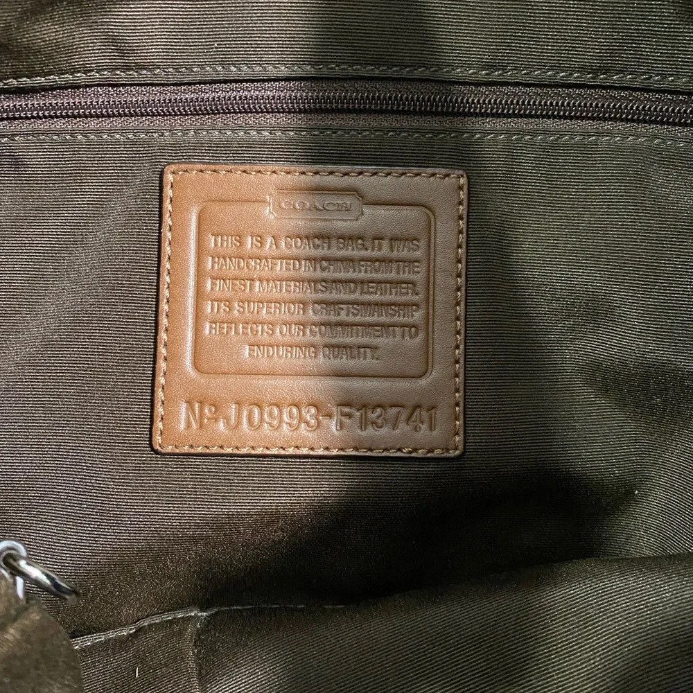 COACH Monogram Hobo Satchel Bag